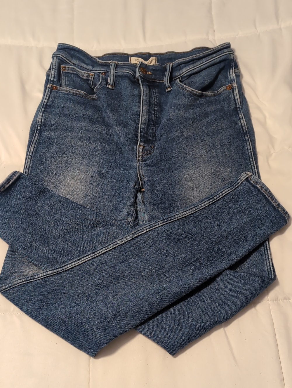 Madewell 10" High-Rise Skinny Jeans Medium Blue Wash Size 30 Tall (30T